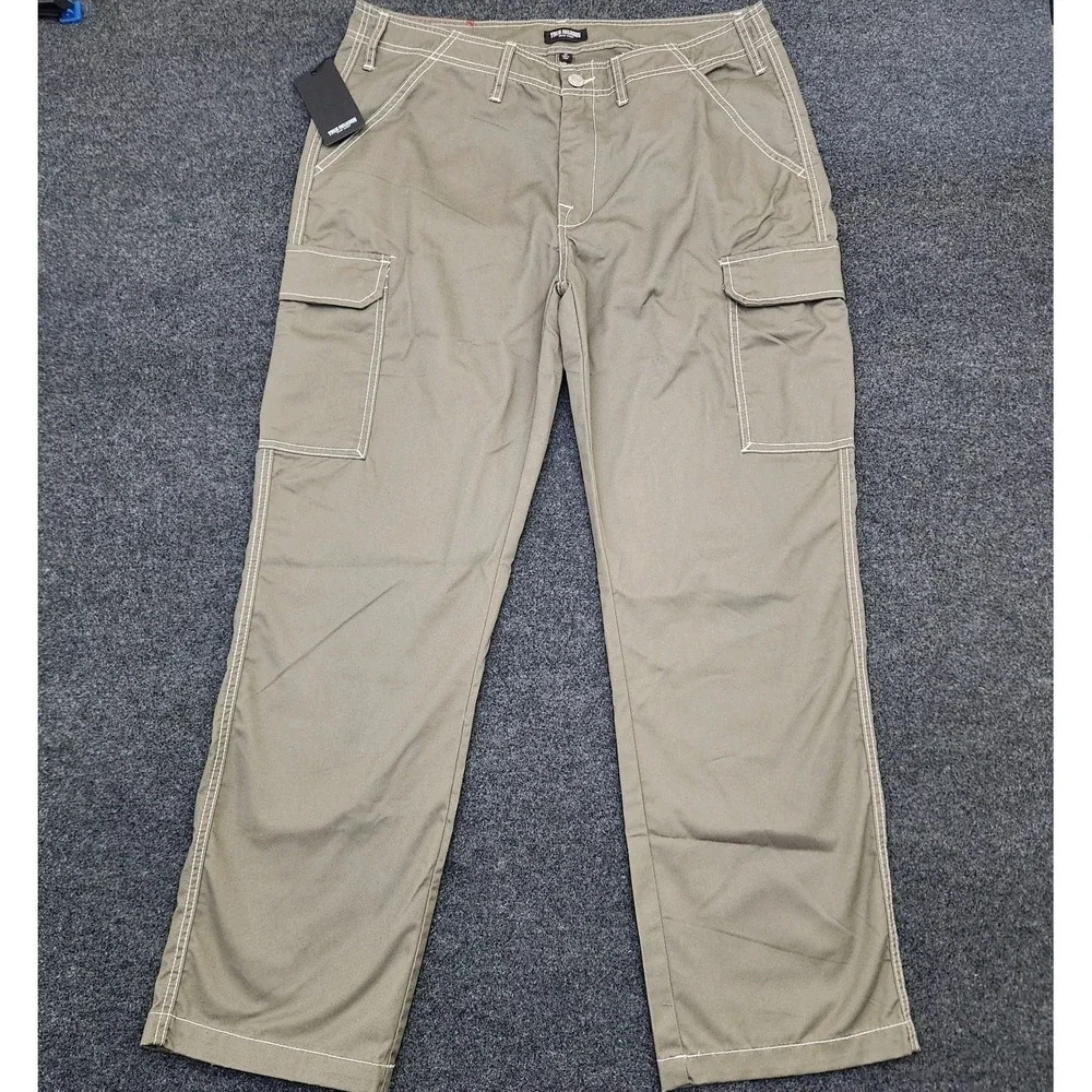 True Religion Brand Jeans Men's Sz 36 Cargo Pants Kalamata Green MSRP $169 NWT